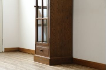 中古　美品!!　カントリーハウス　Brugge(ブルージュ)　シンプルなデザインで取り入れやすいブックケース(本箱、本棚、書棚、収納棚、戸棚、キャビネット、飾り棚)(R-081626)