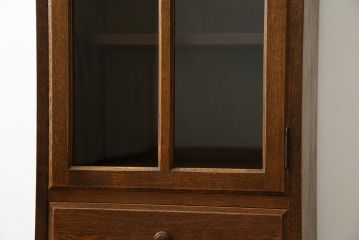 中古　美品!!　カントリーハウス　Brugge(ブルージュ)　シンプルなデザインで取り入れやすいブックケース(本箱、本棚、書棚、収納棚、戸棚、キャビネット、飾り棚)(R-081626)