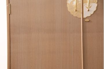 中古　国産　広島・府中家具　衣装盆付き　収納力抜群!上品な佇まいが魅力の総桐箪笥・上段(並厚、和タンス、衣装箪笥、着物箪笥、サイドキャビネット)(R-081638)