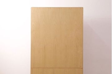 中古　国産　広島・府中家具　衣装盆付き　収納力抜群!上品な佇まいが魅力の総桐箪笥・上段(並厚、和タンス、衣装箪笥、着物箪笥、サイドキャビネット)(R-081638)