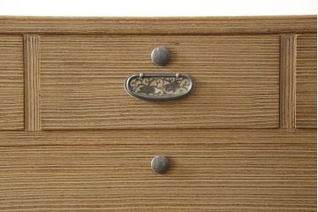 中古　堀 正和作　凛とした佇まいが魅力的な加茂総桐箪笥・上段(胴厚、四方丸、桐たんす、衣装箪笥、和タンス、引き出し、整理タンス、チェスト、サイドチェスト)(R-081650)