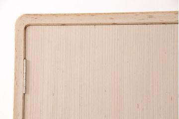 中古　伝統工芸品　頓所芳男作　衣装盆付き　牡丹の前飾りが素敵な重ね加茂総桐箪笥・上段(胴厚、総桐たんす、着物箪笥、衣装箪笥、和タンス、サイドキャビネット)(R-081661)