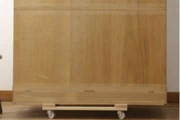 中古　高島屋　伝統工芸士　椿春雄作　凛とした佇まいが魅力の加茂総桐箪笥・下段(胴丸、総桐たんす、引き出し、収納箪笥、和タンス、衣装箪笥、チェスト、サイドボード)(R-081669)