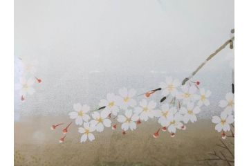 1997年　中島千波　「華三彩　櫻花の不二」　215/300　サイン入り　春爛漫の息吹を感じるシルクスクリーン(桜、風景、版画、エディション入り、額装、外箱付)(R-081670)