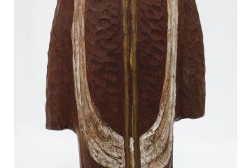 珍品　希少　彫刻家 今戸精司作　天平美人　高さ 約36.5cm　嫋やかな佇まいの木彫人形(女性像、木製、彫刻、オブジェ、置物)(R-081671)　