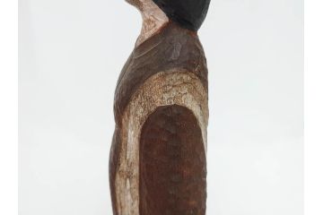 珍品　希少　彫刻家 今戸精司作　天平美人　高さ 約36.5cm　嫋やかな佇まいの木彫人形(女性像、木製、彫刻、オブジェ、置物)(R-081671)　
