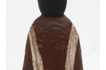 珍品　希少　彫刻家 今戸精司作　天平美人　高さ 約36.5cm　嫋やかな佇まいの木彫人形(女性像、木製、彫刻、オブジェ、置物)(R-081671)　
