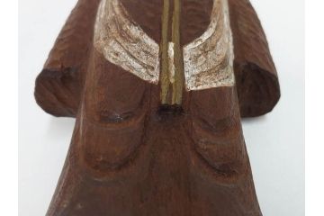珍品　希少　彫刻家 今戸精司作　天平美人　高さ 約36.5cm　嫋やかな佇まいの木彫人形(女性像、木製、彫刻、オブジェ、置物)(R-081671)　