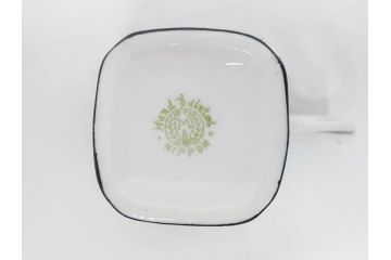 明治期　オールドノリタケ　NORITAKE　アールデコ　輸出向け　爽やかな水色が目を引くティーセット(ティーポット、シュガーポット、C&S6客、ティーカップ&ソーサー、洋食器)(R-081672)
