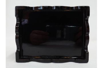 時代物　木箱　肉筆　彩色　小倉百人一首(カルタ、かるた、歌留多、百人首、ケース付)(R-081675)