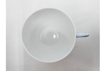 デンマーク　ROYAL COPENHAGEN(ロイヤルコペンハーゲン)　ブルーフルーテッドプレイン　ハイハンドルカップ　コーヒーカップ　ソーサー　ディーププレート　繊細なデザインが可愛らしいC&S3客・プレートセット(大皿、碗皿、洋食器、北欧、共箱付き)(R-081676)