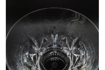 未使用　フランス　Baccarat　バカラ　エクラ(Eclat)　The YEAR 2023　澄んだ輝きを放つイヤータンブラー2客セット(コップ、グラス、ロックグラス、フルレッドクリスタルガラス、共箱付き)(R-081680)