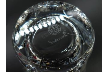 未使用　フランス　Baccarat　バカラ　エクラ(Eclat)　The YEAR 2023　澄んだ輝きを放つイヤータンブラー2客セット(コップ、グラス、ロックグラス、フルレッドクリスタルガラス、共箱付き)(R-081680)