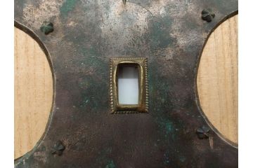 アンティーク雑貨　長い年月を経て味わいを増した蔵戸の錠前金具(ディスプレイ雑貨、蔵戸パーツ)(R-081682)