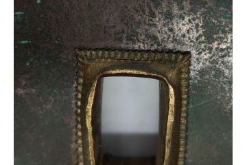 アンティーク雑貨　長い年月を経て味わいを増した蔵戸の錠前金具(ディスプレイ雑貨、蔵戸パーツ)(R-081682)