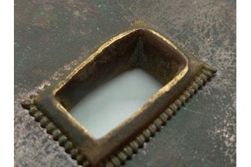 アンティーク雑貨　長い年月を経て味わいを増した蔵戸の錠前金具(ディスプレイ雑貨、蔵戸パーツ)(R-081682)