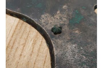 アンティーク雑貨　長い年月を経て味わいを増した蔵戸の錠前金具(ディスプレイ雑貨、蔵戸パーツ)(R-081682)
