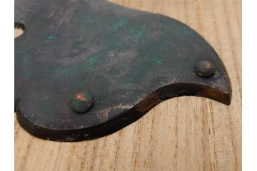 アンティーク雑貨　長い年月を経て味わいを増した蔵戸の錠前金具(ディスプレイ雑貨、蔵戸パーツ)(R-081682)
