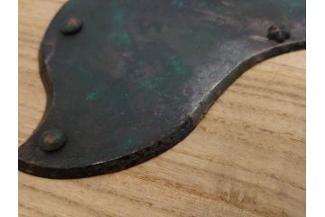 アンティーク雑貨　長い年月を経て味わいを増した蔵戸の錠前金具(ディスプレイ雑貨、蔵戸パーツ)(R-081682)
