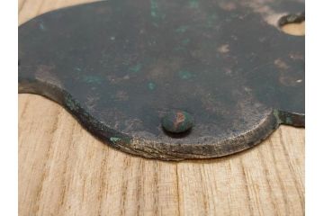 アンティーク雑貨　長い年月を経て味わいを増した蔵戸の錠前金具(ディスプレイ雑貨、蔵戸パーツ)(R-081682)