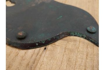 アンティーク雑貨　長い年月を経て味わいを増した蔵戸の錠前金具(ディスプレイ雑貨、蔵戸パーツ)(R-081682)