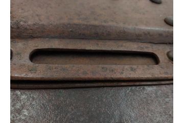 アンティーク雑貨　時代物ならではの味わいが魅力的な蔵戸の錠前金具(ディスプレイ雑貨、蔵戸パーツ)(R-081683)