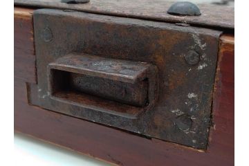 アンティーク雑貨　時代物ならではの味わいが魅力的な蔵戸の錠前金具(ディスプレイ雑貨、蔵戸パーツ)(R-081683)
