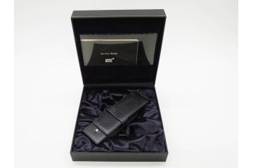 ドイツ　MONTBLANC　モンブラン　マイスターシュテュック　149　18K　75周年　ペンケース　1924本限定　ケースのみ　高級感を醸し出す万年筆とケースセット(MEISTERSTUCK、2本用?、筆記具、文具、箱付き)(R-081685)