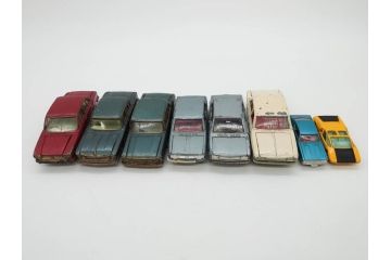 当時物　NISSAN　TOMICA　YONEZAWA TOYS　DIAPET　ダイヤペット　クラウン　セドリック　カスタムシックス　プリンスグロリア　スカイライン　2000GT　ニューブルーバード　EX7　ミニカー8点セット(ヨネザワ、トミカ、CROWN、170、145、119、180、171、TOYOTA、トヨタ、SEDRIC CUSTOM SIX、日産、82、31、車)(R-081686)