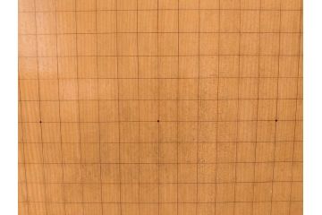 昭和2年　戦前　大正　前澤　日蓮　書付　使い込まれた風合いが魅力の碁盤(囲碁盤、足付、木製、カバー付)(R-081688)