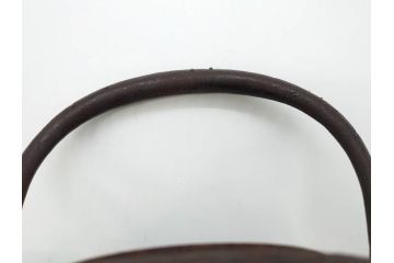 正寿堂　銀粒象嵌提手　斑紫銅蓋　歴史を重ねた佇まいが魅力の鉄瓶(花、梅、四君子紋?、湯沸、湯瓶、茶道具、茶器)(R-081689)
