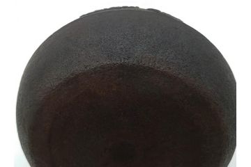 正寿堂　銀粒象嵌提手　斑紫銅蓋　歴史を重ねた佇まいが魅力の鉄瓶(花、梅、四君子紋?、湯沸、湯瓶、茶道具、茶器)(R-081689)