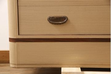 中古　美品　国産　高級　黒檀(コクタン)材　上質な和モダン空間を演出する総桐箪笥・下段(総桐たんす、衣装箪笥、収納タンス、和タンス、引き出し、サイドチェスト、テレビ台、テレビボード)(R-081694)