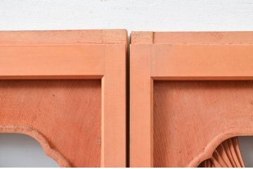 アンティーク建具　上手物!!　鷹(タカ)、松、竹の図柄の上質な彫刻が施された片面ガラス書院戸4枚セット(窓、ガラス戸、引き戸)(R-081704)
