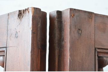 アンティーク建具　アラビア建築様式で作られたマシュラビーヤの折れ戸、格子戸1枚(衝立、衝い立て、つい立て、パーティション)(R-081705)