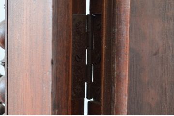 アンティーク建具　アラビア建築様式で作られたマシュラビーヤの折れ戸、格子戸1枚(衝立、衝い立て、つい立て、パーティション)(R-081705)