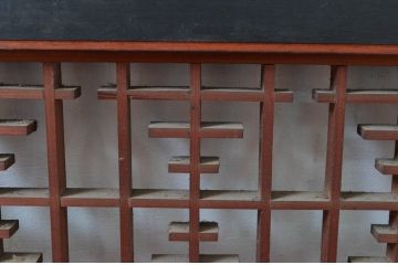 アンティーク建具　繊細な組子が上品な印象を与える組子欄間2枚セット(明かり取り、明り取り)(R-081712)