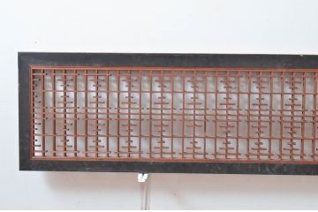 アンティーク建具　繊細な組子が上品な印象を与える組子欄間2枚セット(明かり取り、明り取り)(R-081712)