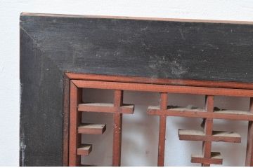 アンティーク建具　繊細な組子が上品な印象を与える組子欄間2枚セット(明かり取り、明り取り)(R-081712)
