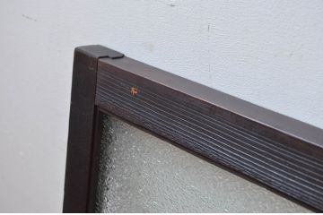 アンティーク建具　大正ロマン　お部屋のアクセントになる!色ガラス入りのガラス欄間2枚セット(明かり取り、明り取り)(R-081714)