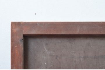 アンティーク建具　ノスタルジックな雰囲気を纏った明かり取り2枚セット(明り取り、ガラス欄間)(R-081716)