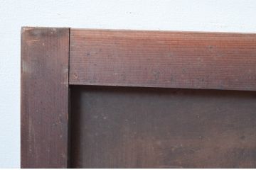 アンティーク建具　ノスタルジックな雰囲気を纏った明かり取り2枚セット(明り取り、ガラス欄間)(R-081716)
