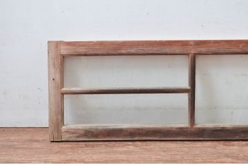 アンティーク建具　どこか懐かしい雰囲気を醸しだす明かり取り2枚セット(明り取り、ガラス欄間)(R-081717)