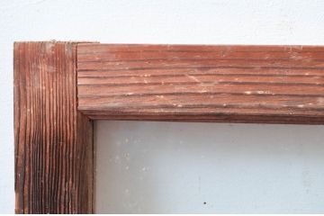 アンティーク建具　どこか懐かしい雰囲気を醸しだす明かり取り2枚セット(明り取り、ガラス欄間)(R-081717)