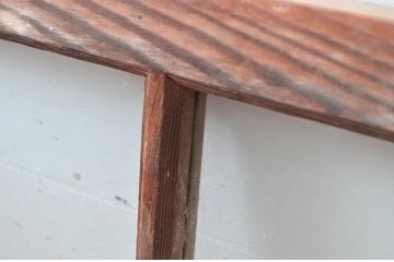 アンティーク建具　どこか懐かしい雰囲気を醸しだす明かり取り2枚セット(明り取り、ガラス欄間)(R-081717)