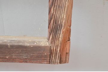 アンティーク建具　どこか懐かしい雰囲気を醸しだす明かり取り2枚セット(明り取り、ガラス欄間)(R-081717)