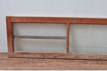 アンティーク建具　どこか懐かしい雰囲気を醸しだす明かり取り2枚セット(明り取り、ガラス欄間)(R-081717)