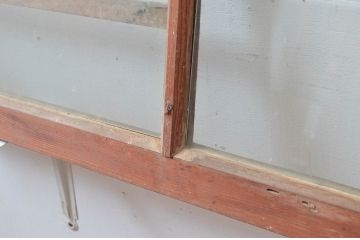 アンティーク建具　どこか懐かしい雰囲気を醸しだす明かり取り2枚セット(明り取り、ガラス欄間)(R-081717)