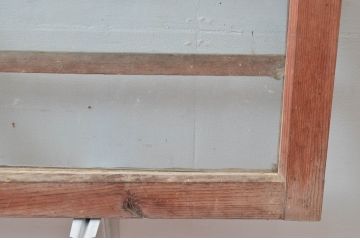 アンティーク建具　どこか懐かしい雰囲気を醸しだす明かり取り2枚セット(明り取り、ガラス欄間)(R-081717)