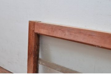 アンティーク建具　どこか懐かしい雰囲気を醸しだす明かり取り2枚セット(明り取り、ガラス欄間)(R-081717)
